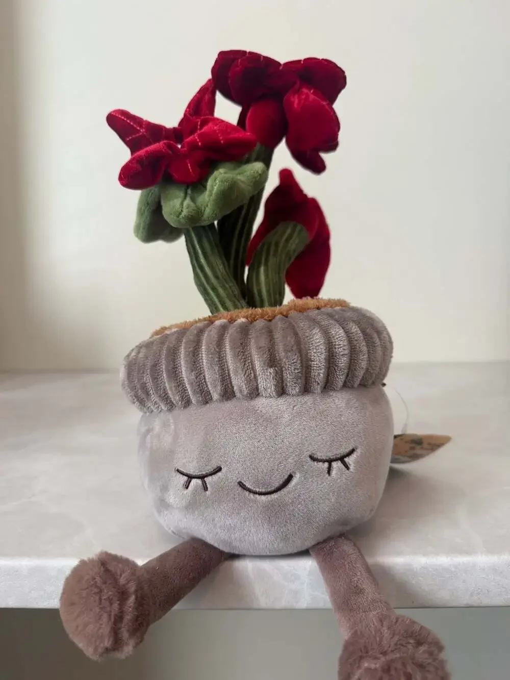Greenhouse by Russ Casie the Poinsettia 12-Inch Plush Potted Plant